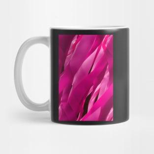 In October We Wear Pink - Pink Awerness Ribbons, best pattern for Pinktober! #4 Mug